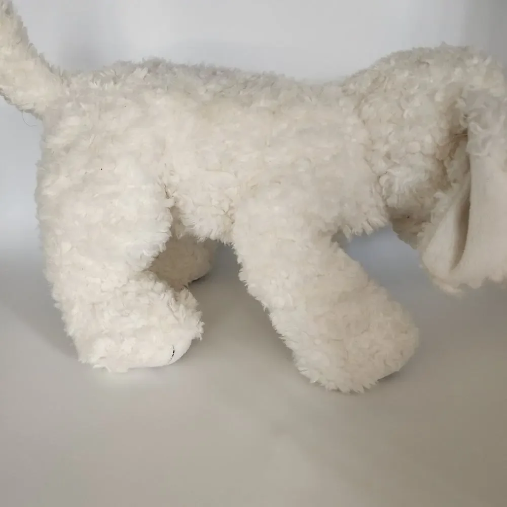 Build a Bear Workshop White Shaggy Dog 16
